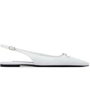 Dolce & Gabbana Lamb Shoes With Heel - White