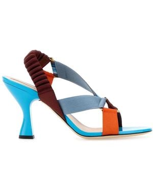 Fendi Fabric Colibrã¬ Iconic Sandals - Blue