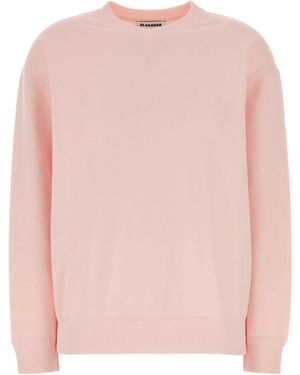 Jil Sander Sweatshirt Cn Ls Pnt - Pink