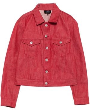A.P.C. Veste En Denim - Red