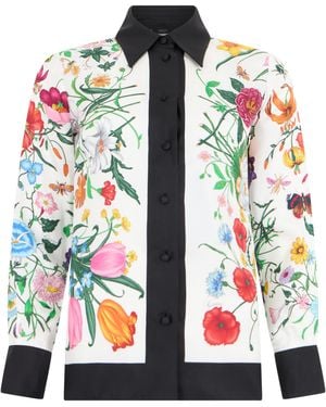 Gucci Printed Silk Shirt - Multicolour