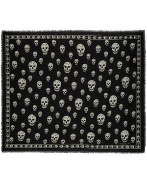 McQueen "Skull" Scarf - Black