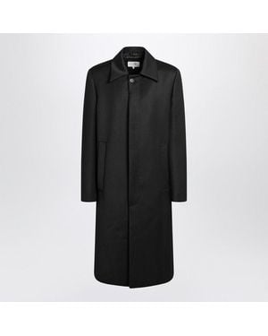 MM6 by Maison Martin Margiela Wool-Blend Coat - Black