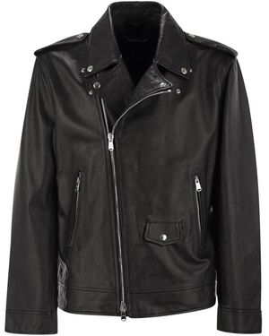 Dondup Leather Jacket - Black