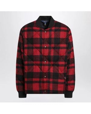 Polo Ralph Lauren And Quilted Check Bomber - Red