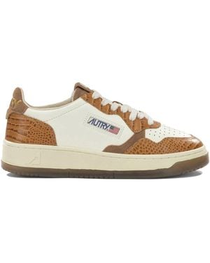 Autry "Medalist Low" Low-Top Trainers - Natural