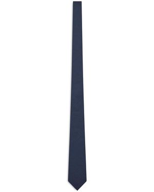 Gucci Tie With Logos - Blue