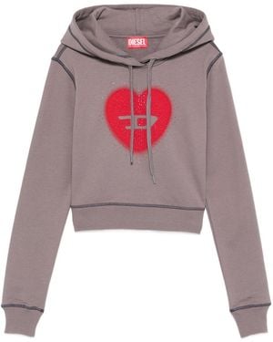 DIESEL Heart Cotton Hoodie - Multicolour