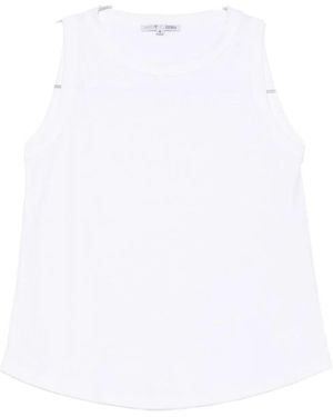 C-ZERO SHIRT Round Neck Sleeveless - White