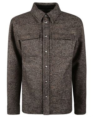 Bottega Veneta Textured Button-Up Wool Jacket - Black