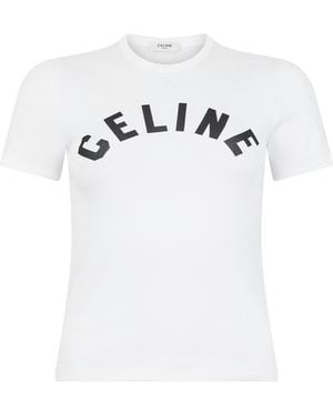 Celine Elevated Comfort Short-Sleeve T-Shirt - White