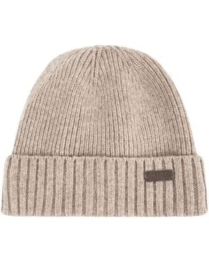 Barbour Carlton Wool Cap - Natural