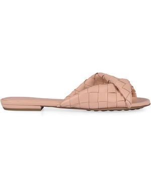 Bottega Veneta Blink Leather Mules - Pink