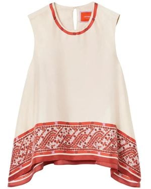 La DoubleJ "San Carlo Top" Sleeveless Shirt - Red