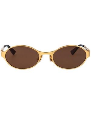 Bottega Veneta Metal Sunglasses - Brown