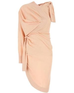 Ferragamo Cotton Blend Dress - White