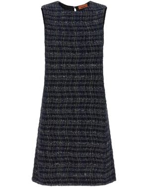 Missoni Check Pattern Dress - Blue