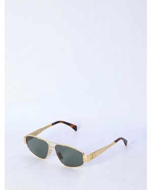 Celine Triomphe Sunglasses - White