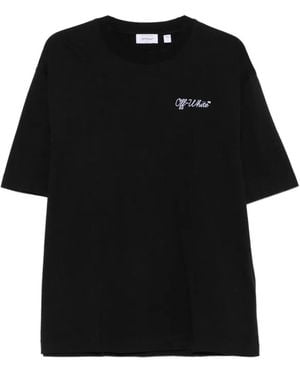 Off-White c/o Virgil Abloh Script Logo Skate T-Shirt - Black