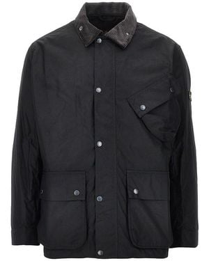 Barbour Brake Line Wax Cotton Jacket - Black
