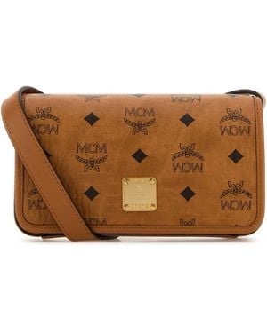 MCM Aren Visetos Lanyard Fff Co - Brown