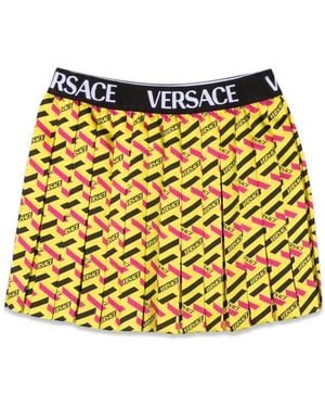 Versace Skirt Twill Monogram + Elastico Logo - Yellow