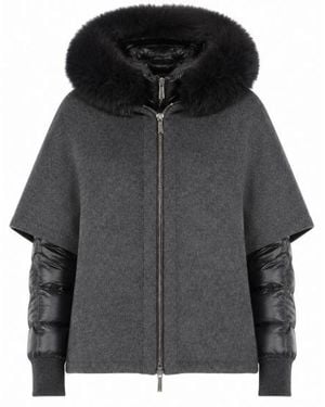 Moorer Dark Polyamide Jacket - Black