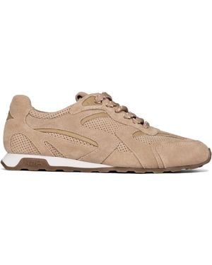 Ash Calf Suede Sneakers - Natural