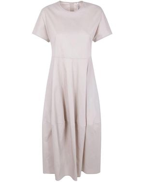 Liviana Conti "Lumis" Midi Dress - Natural