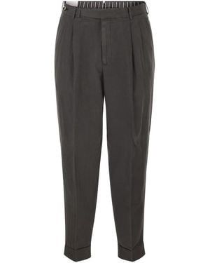 PT Torino Carrot Trousers - Grey