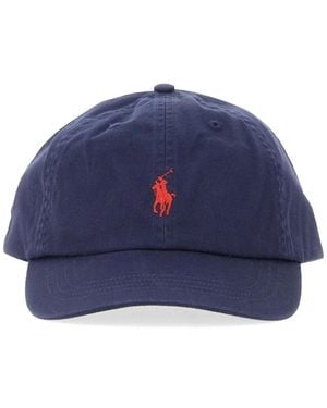 Polo Ralph Lauren Cappello Da Baseball Con Logo - Blue