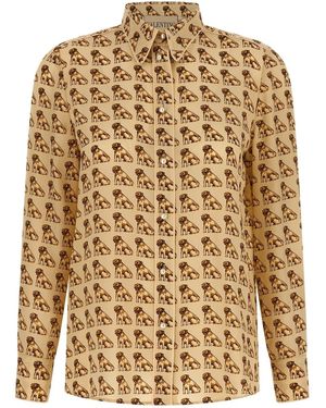 Valentino Garavani Petit Charles Print Shirt - Natural
