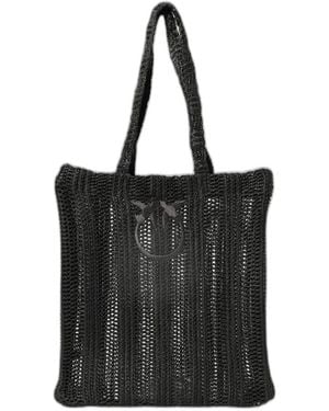 Pinko Polypropylene Handbag - Black