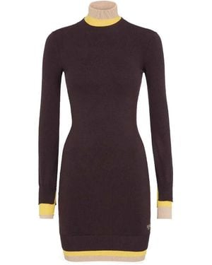 Fendi Wool Polyamide Dress - Purple
