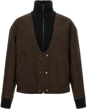 Maison Margiela Wool Bomber Jacket - Black
