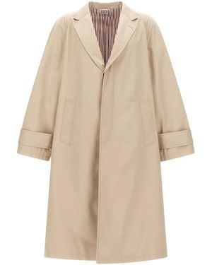 Thom Browne Trench Coat - Natural