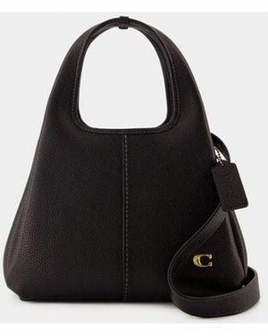 COACH Lana 23 Leather Hobo Bag - Black