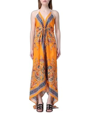 Etro Straps Dress - Orange