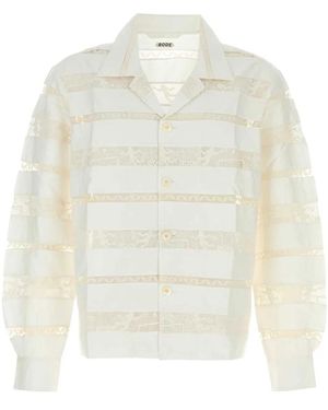 Bode Poplin Shirt - White