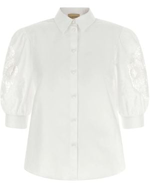 Valentino Garavani Macramé Insert Shirt - White