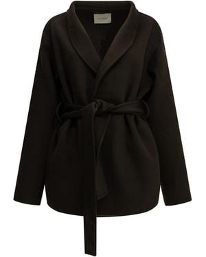 Almada Label "Noorie" Short Coat - Black
