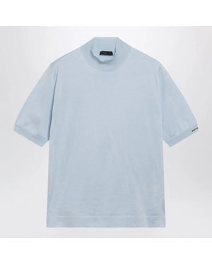 Prada Shortsleeve Cotton Top - Blue