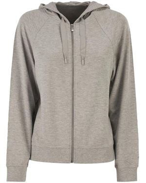 Majestic Hooded Zip-Up Sweatshirt - Gray