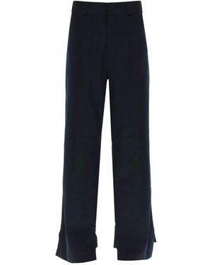 Palm Angels Cotton Trousers - Blue