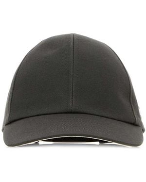 Courreges Courreges Signature Cotton Cap - Black