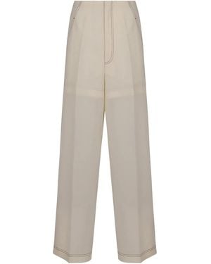 Philosophy Di Lorenzo Serafini Cotton Blend Trousers - White