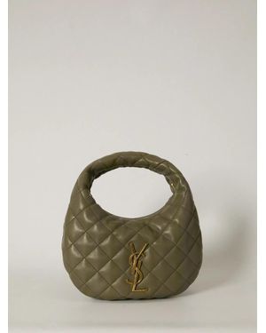 Saint Laurent Army Nappa Leather Icarino Shoulder Bag - Green