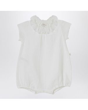 Teddy & Minou Cotton Romper - White