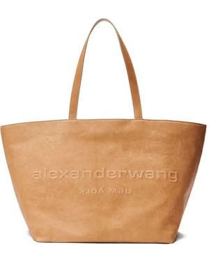 Alexander Wang Logo-Embossed Tote Bag - Natural