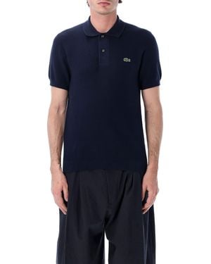 Lacoste Bouclé Knit Polo Classic Fit - Blue
